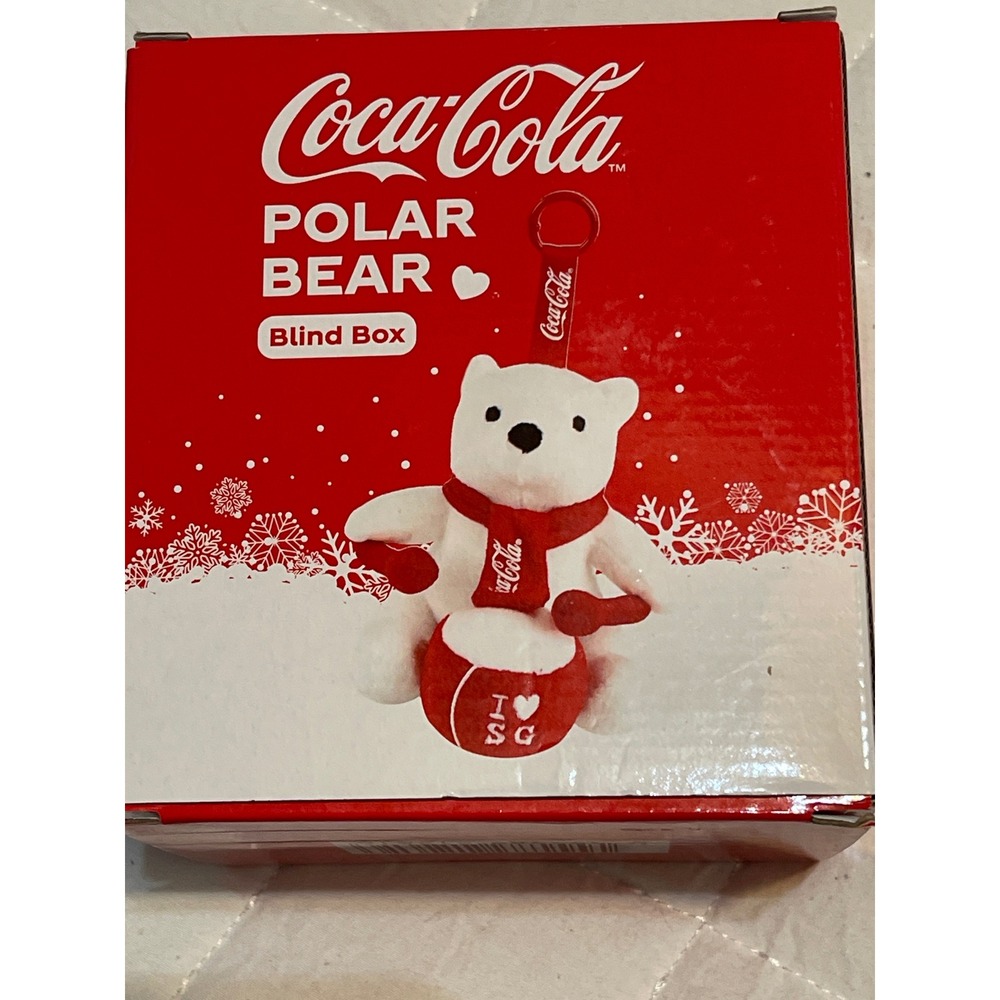 Coca-Cola Polar Bear Blind Box Plush Keychain Mystery Figure 2025‎ Series New